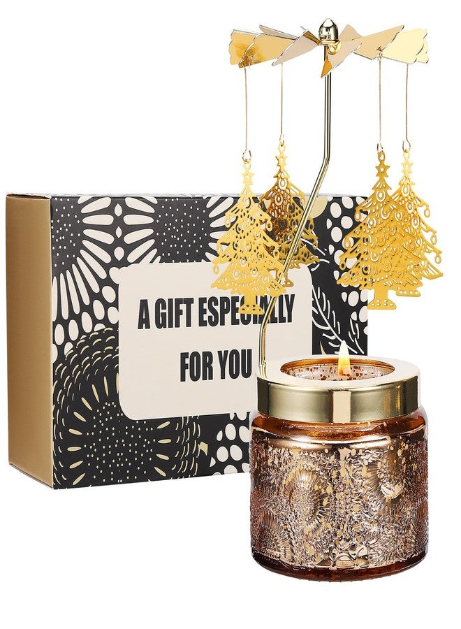 DAISRED Christmas Gifts for Women, Candle Gifts for Mom Daughter Sister Wife, Unique Gift for Friend Women Rotatable Scented Candles Gift for Christmas Anniversary (Christmas Tree) - Image 5
